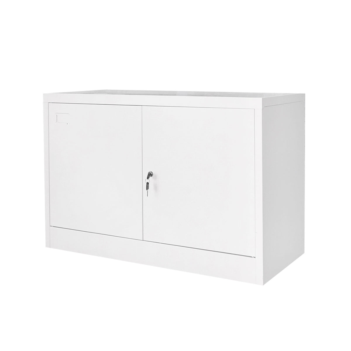 Fém fiset szekrény 900x600x400mm, 2 rögzített ajtóval, 1 polccal, szürke Breckner Germany