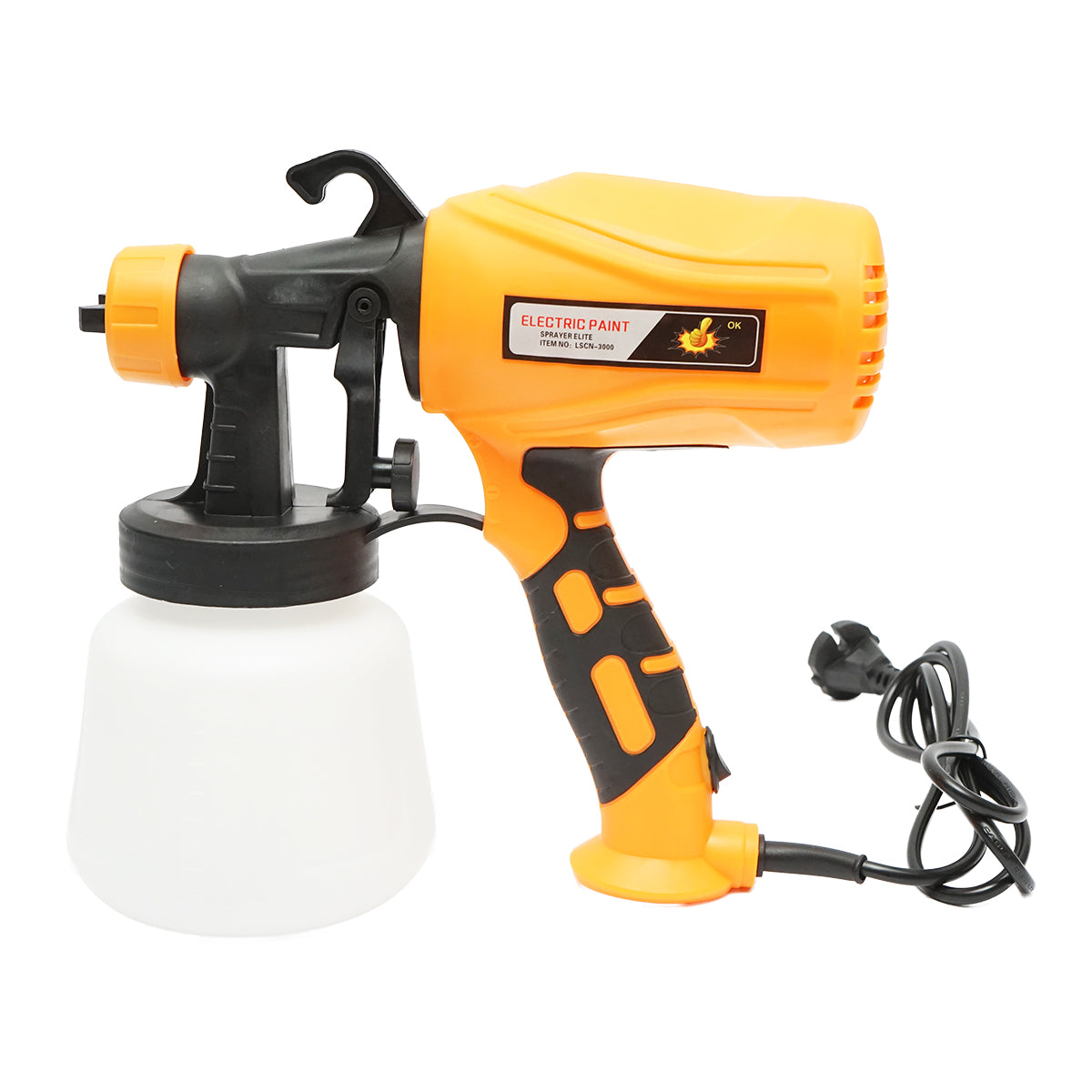 Festékszóró pisztoly 550W, 220V, 0.9L műanyag pohár