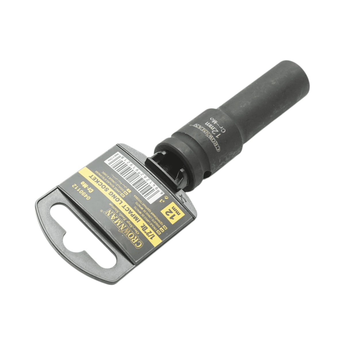12 mm hosszú ütőcsavarkulcs, 1/2" négyzetes Cr-Mo Crownman