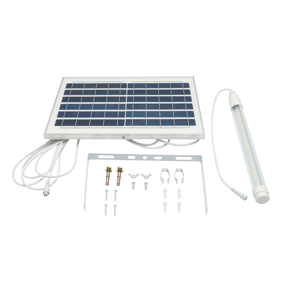 80W ledes reflektor 10W-os napelemmel, 6000 mAh akkumulátorral és 5m IP65 kábellel Breckner Germany