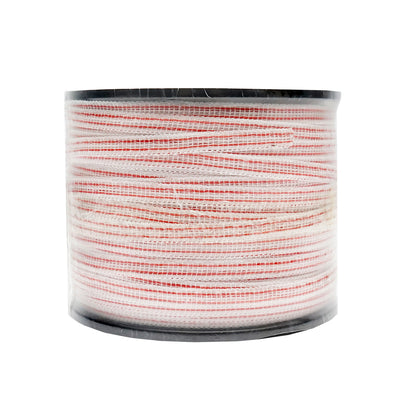 Szalagszalag piros-fehér fi 10mm, 4x0.16mm SS, 13Ohm/m 250m elektromos kerítés Breckner Germany