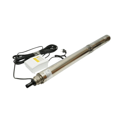 Merülő rozsdamentes acél szivattyú 2.2kW, 220V, D100mm, teljesítmény 6 m3/h, emelési magasság 105m, 15 kerámia turbina, olajhűtés, vezérlőpanel K90QJD2-105/15-2.2 Breckner Germany