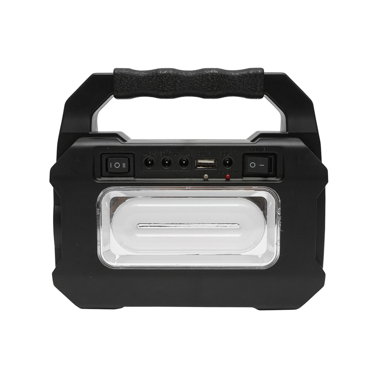 Hordozható LED világító készlet 3 izzóval / reflektorral, napelemmel és 3,7V, 4500Ah akkumulátorral halászathoz, kempingezéshez GD-8080