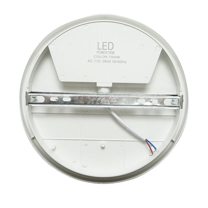 20W LED mennyezeti lámpa, 220V, 7000K hideg fény hideg fényű lámpatest 218x70mm beltéri/kültéri Breckner Germany