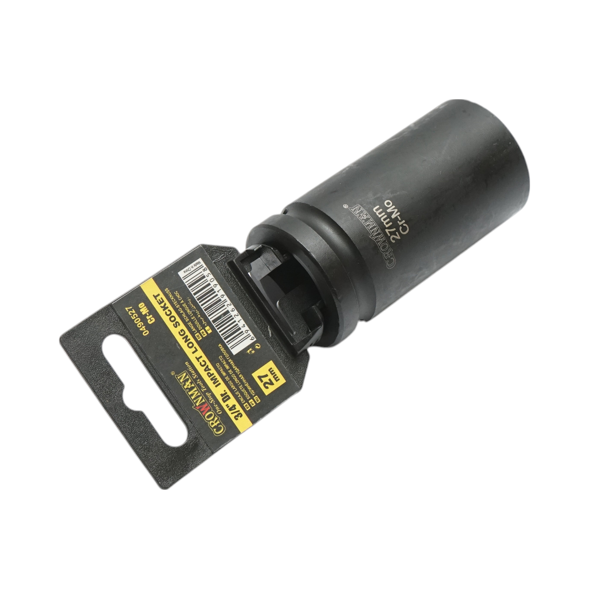 Crownman Cr-Mo Crownman 27mm hosszú ütvecsavaros dugókulcs, 3/4 hüvelykes négyzet alakú