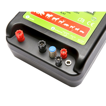 Impulzusgenerátor készülék DC 12/220V, 6,5 Joule 100km elektromos kerítéshez BRITMANN