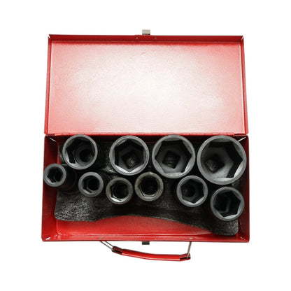 Breckner Germany dugókulcskészlet hosszú 17-46mm, 3/4 inch négyzet Cr-Mo 10 darab