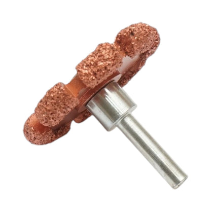 Csiszolókorong gumiabrazív 50x7mm, K36 szemcseméret, 3/8 inch hatszögletű szár