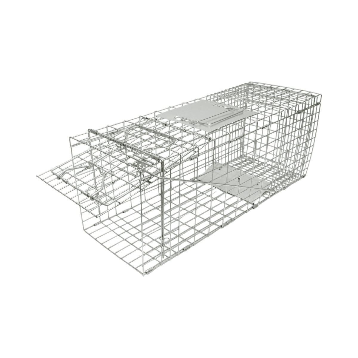 Robusztus fém ketrec csapda vadállatok befogására 66x25x25cm