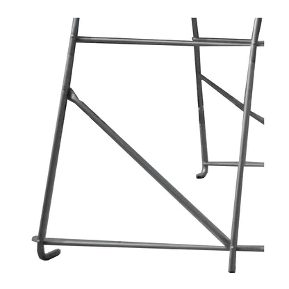 Raktárcsarnok 3,66 m széles, 6,1 m hosszú, 2,44 m magas PVC-ből, fémszerkezettel.