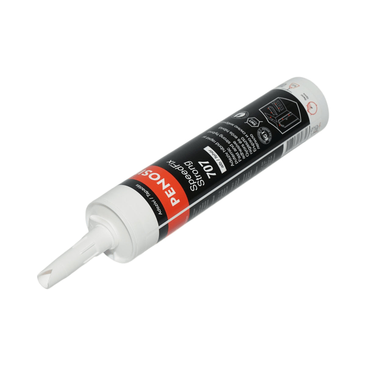 Fehér hibrid multifunkciós ragasztó díszlécek, dekorációs panelek rögzítéséhez 280ml SpeedFix Strong 707 Penosil SpeedFix Strong 707