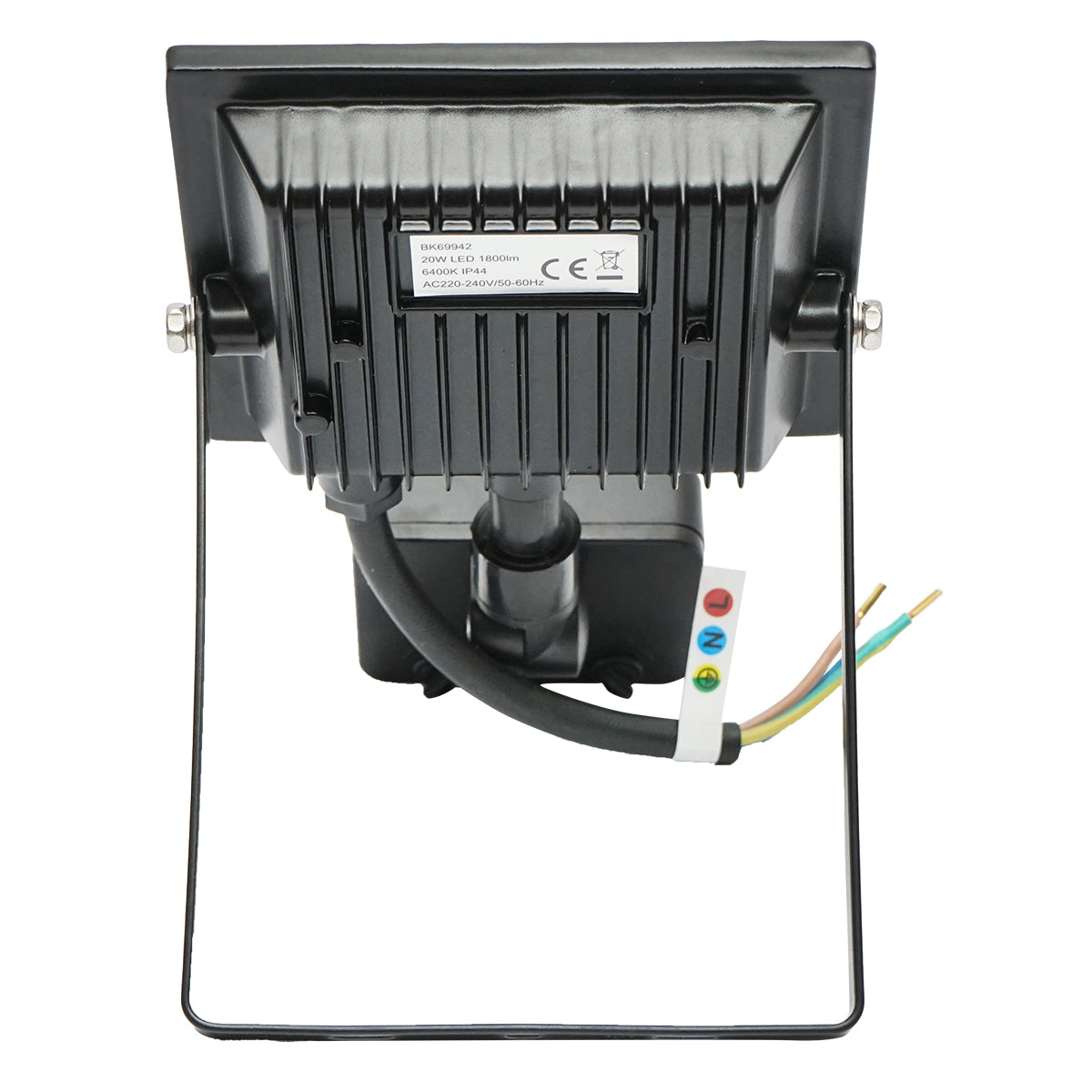 Led reflektor 20W, 1800lm, 6400K, IP44 tápegység 220V-240V mozgásérzékelővel Breckner Germany