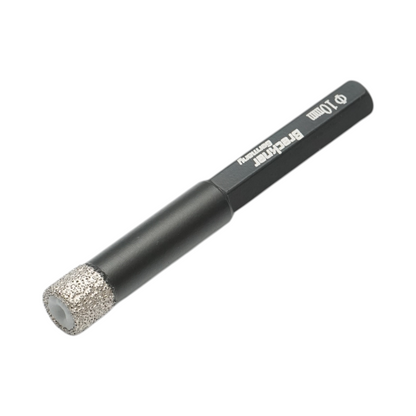 Gyémántozott fúrófej 10x80mm, 1/4 hatszögletű befogás kerámialap, márvány, gránit Breckner Germany