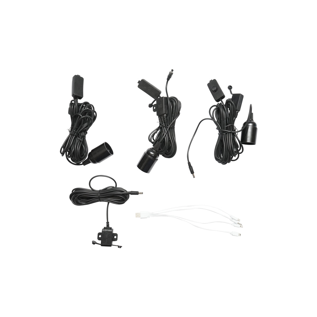 Világítási rendszer napelemmel, LiFePO4 akkumulátor 12,8V/12Ah és 3 LED izzó 3W/12V, 4 USB 5V kimenet Breckner Germany