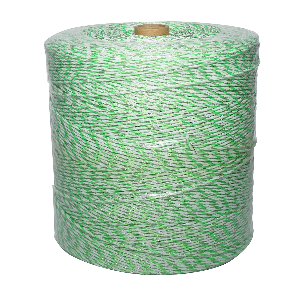 Orsóhuzal zöld fluoreszkáló-fehér fi 2.5mm 3x0.2mm SS, 1x0.25mm Cu, 1000m elektromos kerítés Breckner Germany