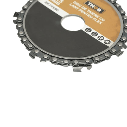 Fűrészlánc hajlítókorong 115x22mm 9 fogú fűrészlánc THOR fakivágáshoz