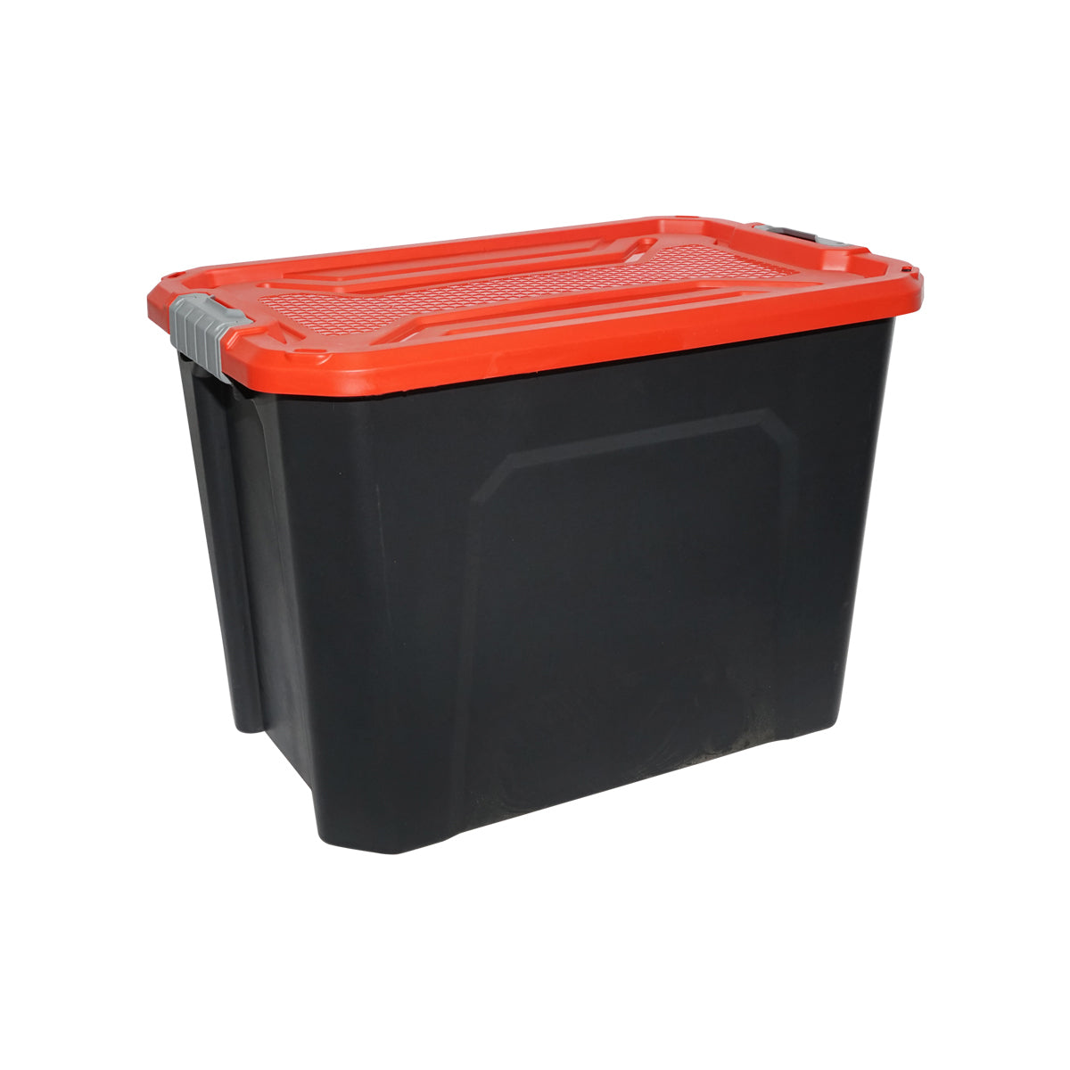 Doboz, nagy teherbírású tároló láda 60L fedéllel, piros 580x380x405mm Breckner Germany