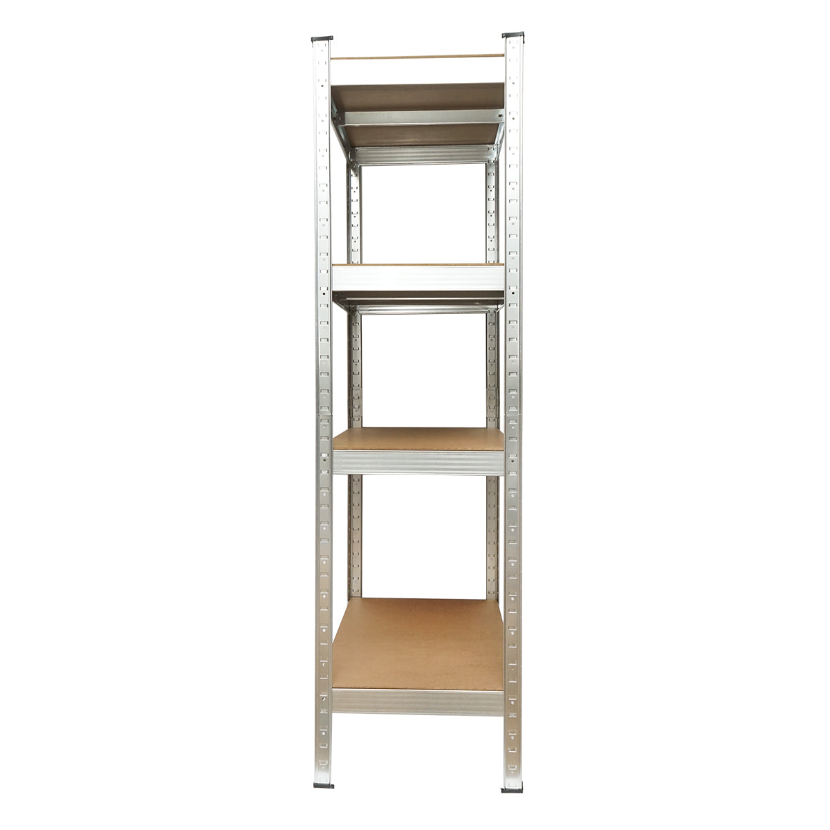Salgó polc, fém polc, 4 MDF polccal, 144x70x40cm, 50kg/polc, csavarmentes szerelés Breckner Germany