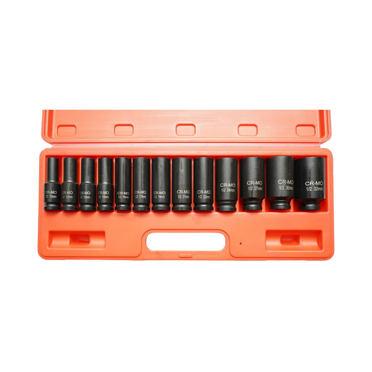 Breckner Germany hosszú csőkulcs készlet 10-32mm, 1/2 inch négyzet Cr-Mo 13 darab