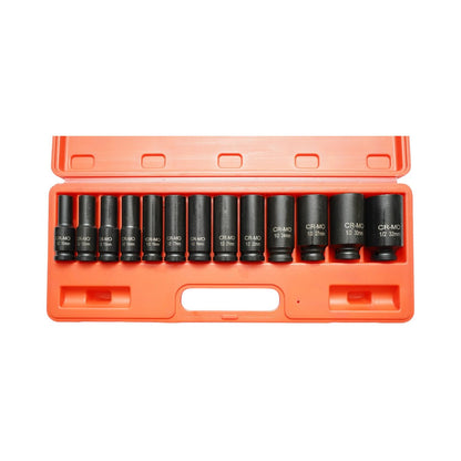 Breckner Germany hosszú csőkulcs készlet 10-32mm, 1/2 inch négyzet Cr-Mo 13 darab