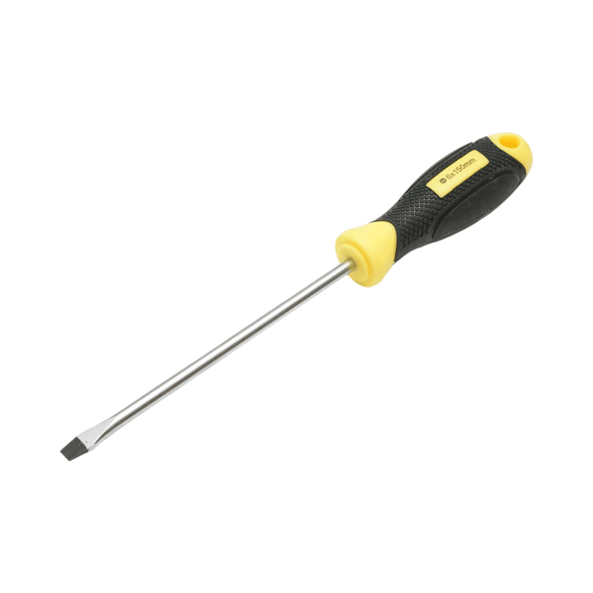 6x150 mm-es egyenes csavarhúzó professzionális mágneses hegygel Cr-V Crownman