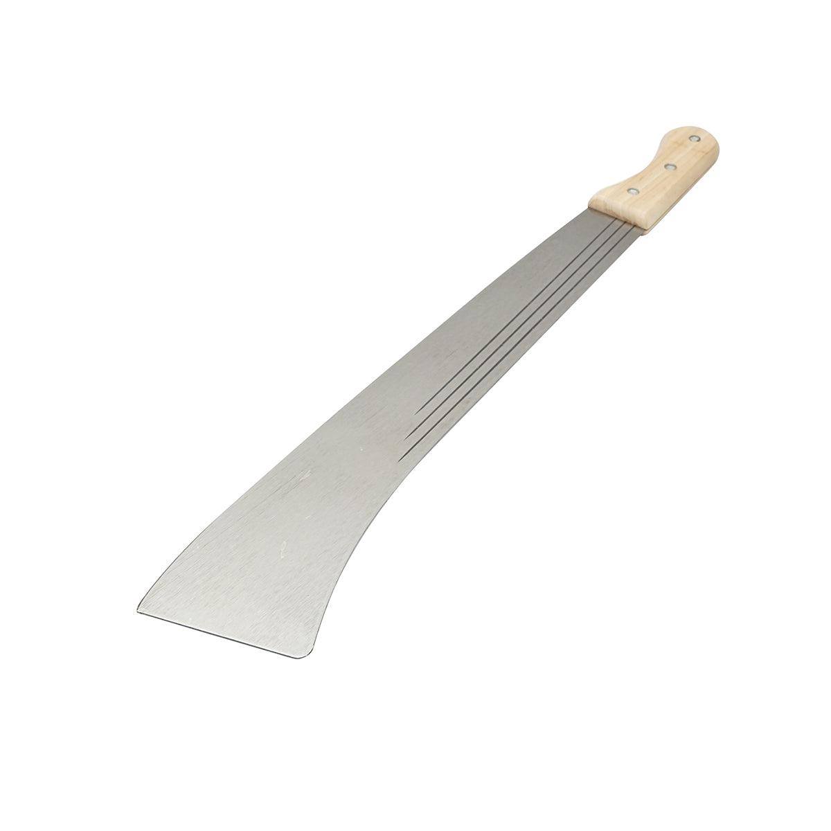 Acélpengés bozótvágó kés (machete) 650 mm-es, fa fogantyúval