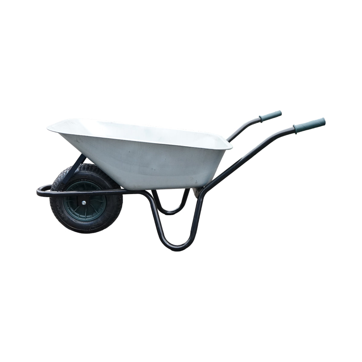 Fém talicska 100L pneumatikus kerékkel 400/8 és horganyzott tál 895x642x298mm Thor