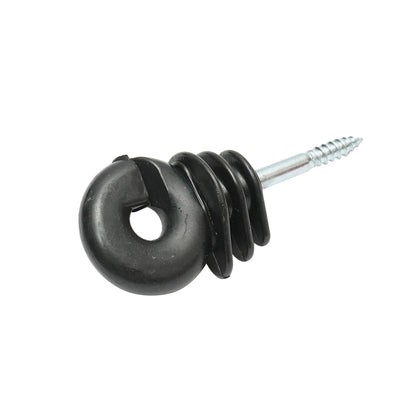 Gyűrűs szigetelő Easy Drill fekete fekete fekete fi 5.9mm 90x40 mm elektromos kerítés Mezofarm