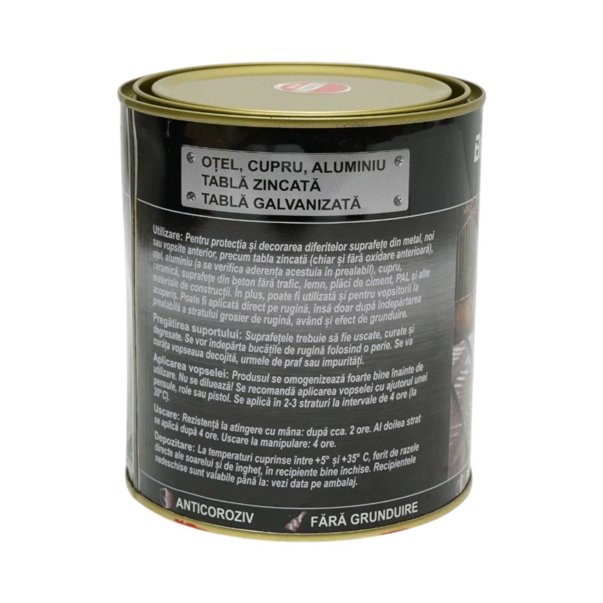 Rozsda elleni email festék 3 az 1-ben piros RAL 2002 fémhez 750g, közvetlenül a rozsdára, vízalapú Breckner Germany