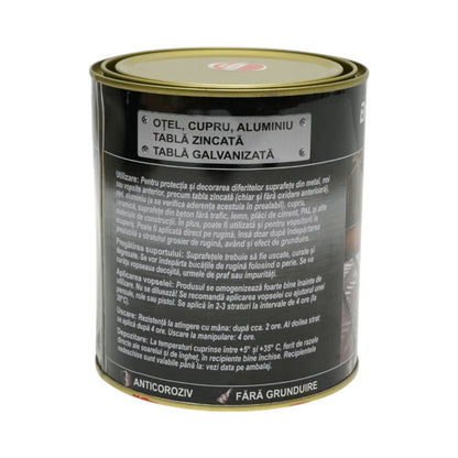 Rozsda elleni email festék 3 az 1-ben piros RAL 2002 fémhez 750g, közvetlenül a rozsdára, vízalapú Breckner Germany