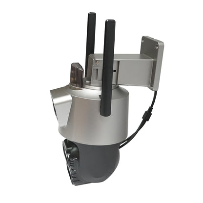 Felügyeleti kamera 3 lencse, 2 lencse 9 MP, P2P WIFI 2.4GHz, PTZ mozgásérzékelővel, szirénával, emberérzékeléssel és iCSee alkalmazással.