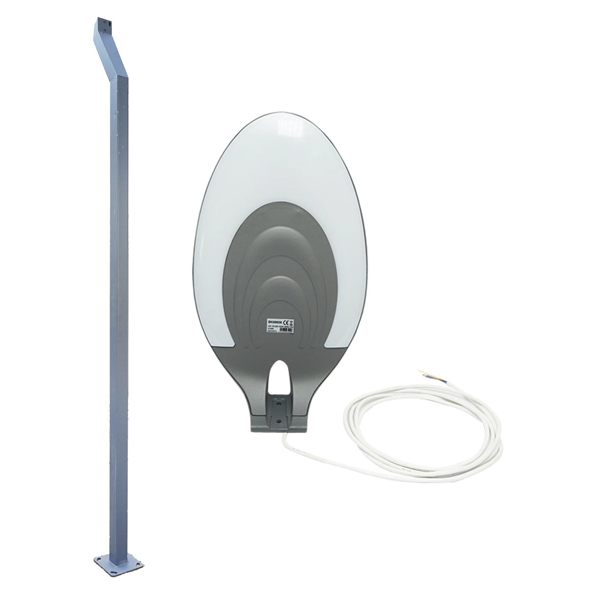 LED-es közvilágítási lámpa 40W, 220V, IP65, 5000K, oszlopmagasság 3,5m Breckner Germany