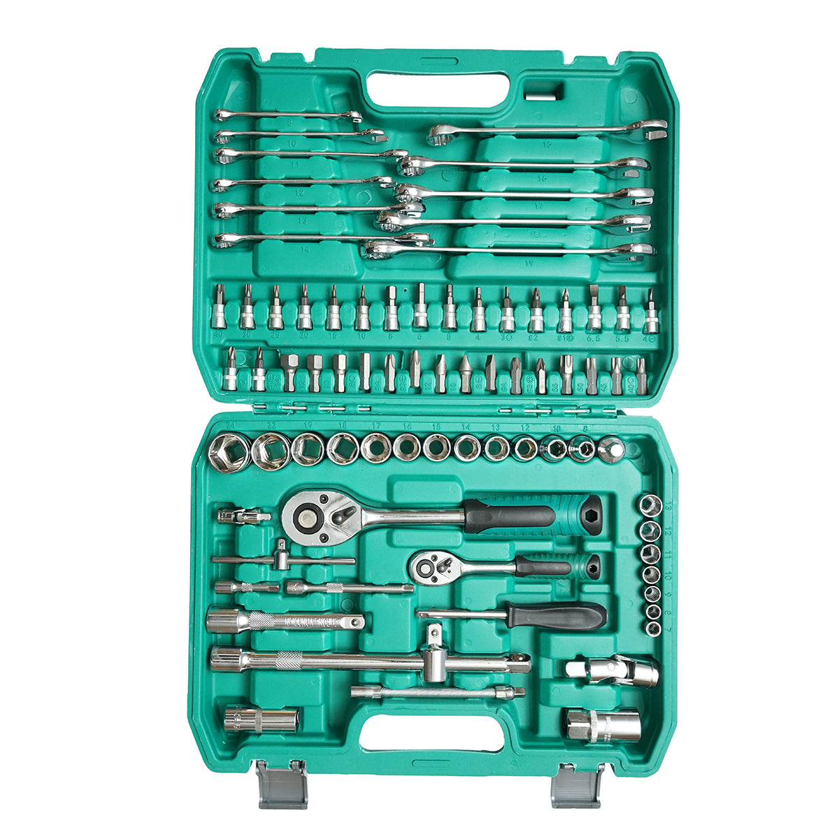 Kombikulcskészlet, csővázas, fix, torx, racsnis meghajtású 78 darab Breckner Germany