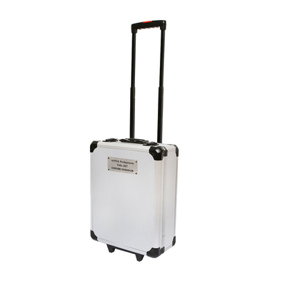 Alumínium trolley táska professzionális szerszámokkal króm-vanádium krómacél 187 db Breckner Germany