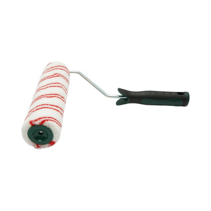 Poliészter festőhenger 25cm, 70mm-es hengerátmérő, 18mm-es drót, ergonomikus soft-grip 2k fogantyú Breckner Germany