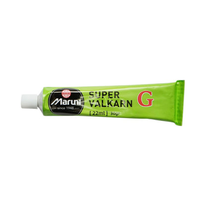 25 darabos 40mm-es kerek vulkanizálási folt készlet + 1 tubus Super Valcarn G 22ml ragasztó légkamrákhoz M2-A Maruni made in Japan