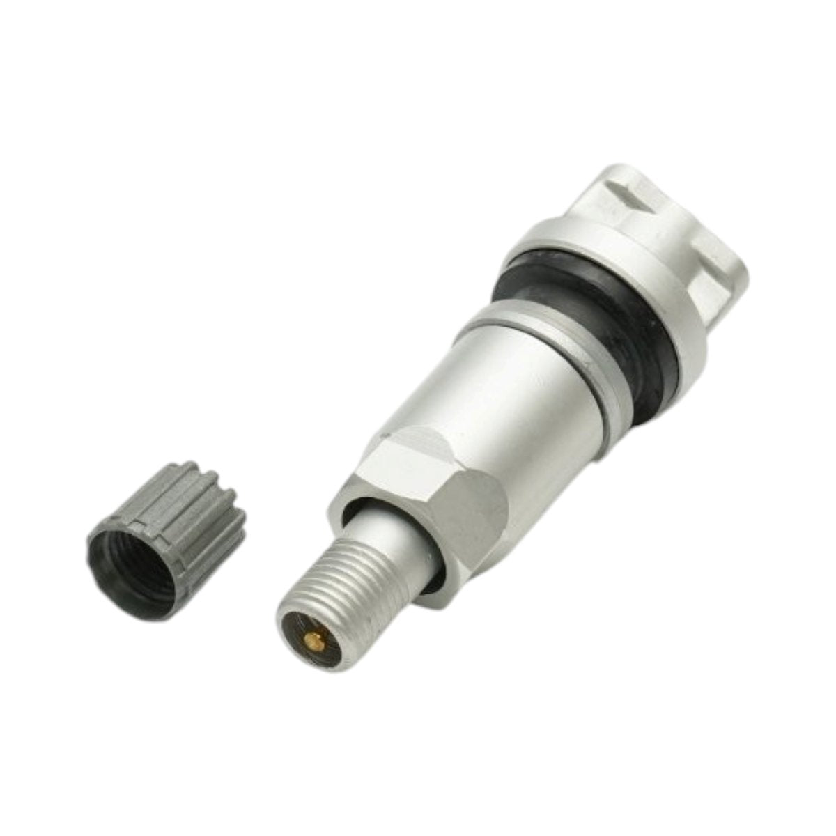 Ezüst színű tömlőnélküli gumiszelep, 54 mm, TPMS-01 szenzorhoz kompatibilis