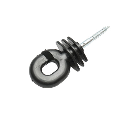 Szigetelő fekete, barázdált 5.9mm, 100x40mm elektromos kerítéshuzalhoz Breckner Germany