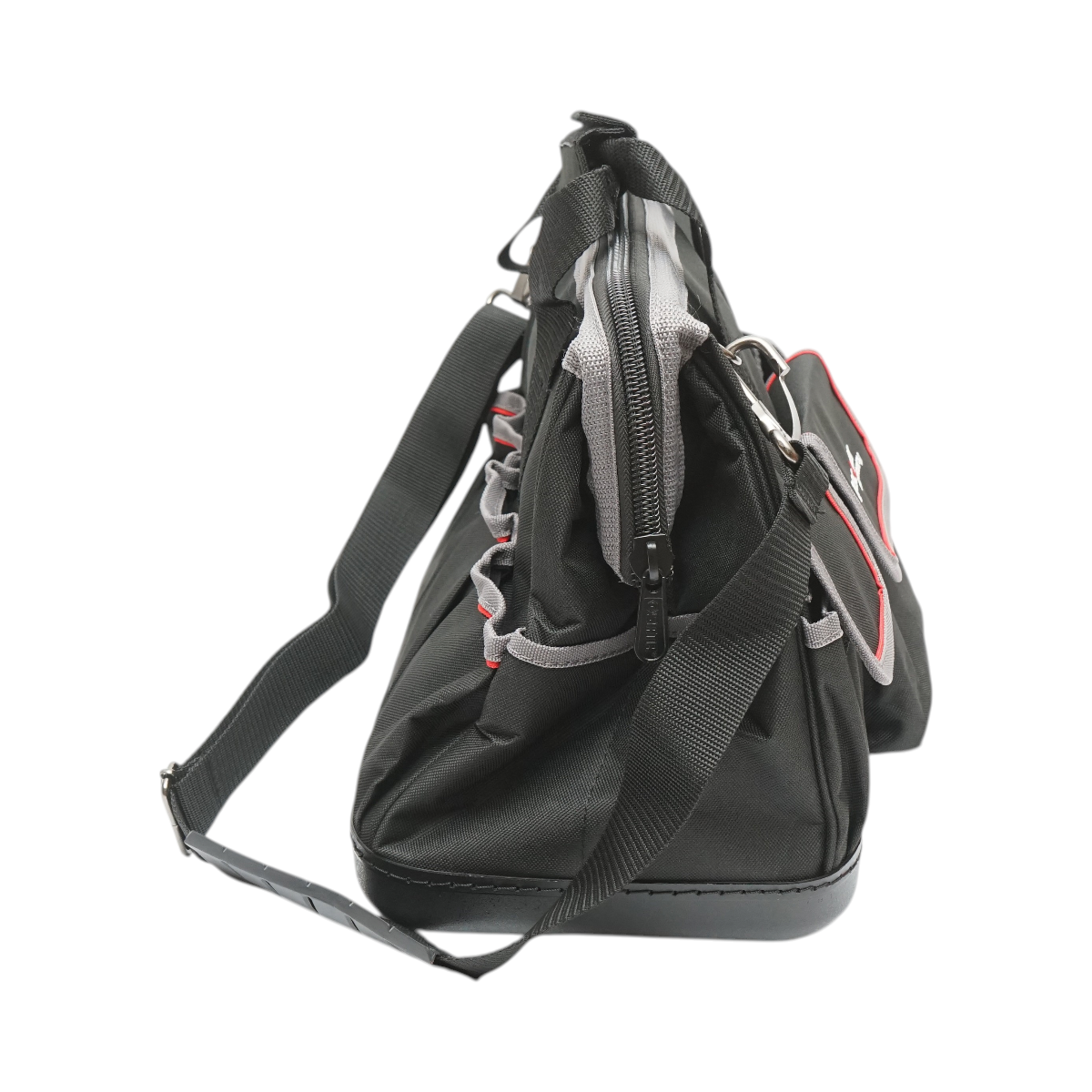 Multifunkcionális szerszámos táska 15 zsebbel, vállpánttal, műanyag alappal, textil anyag 31x17x28cm Breckner Germany