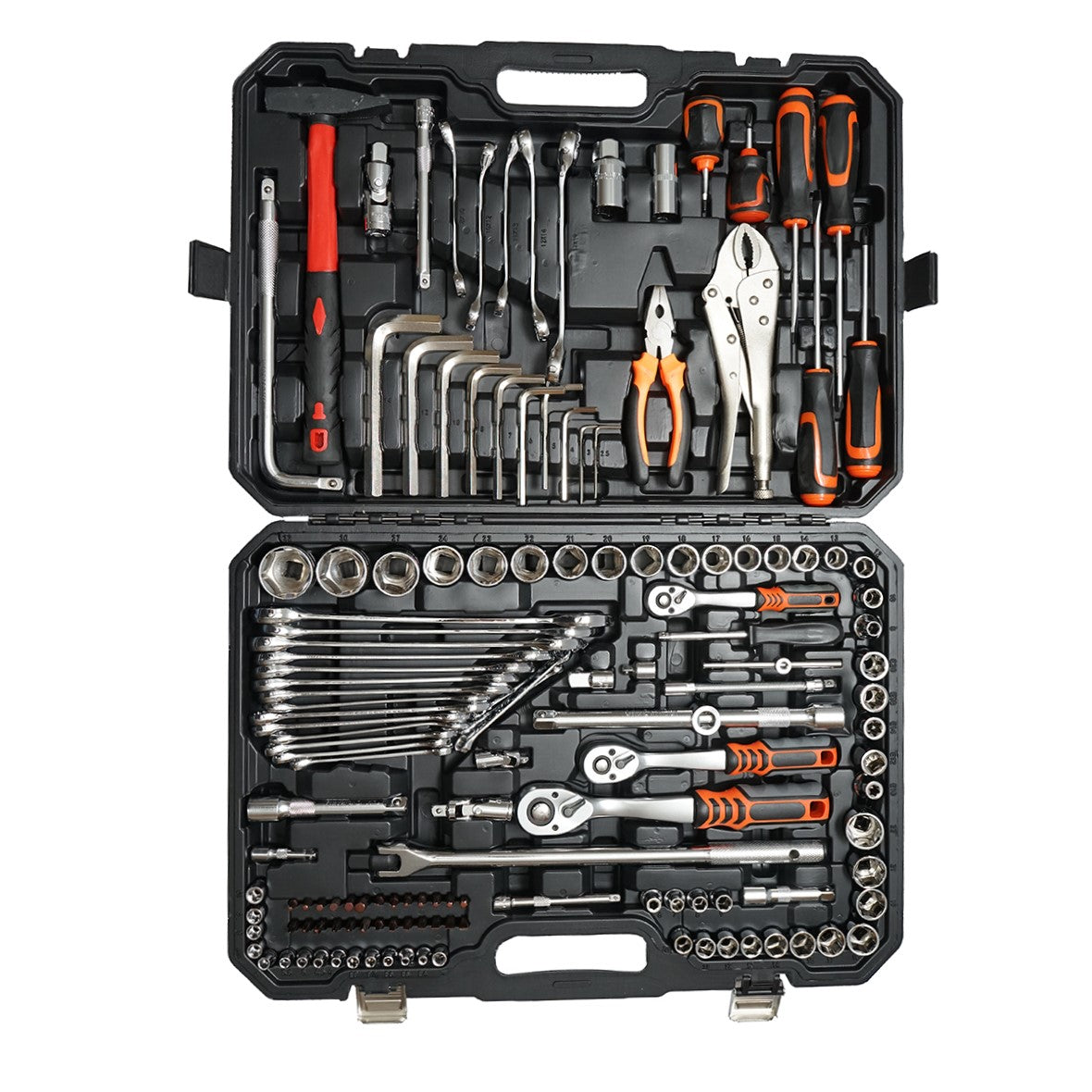 Hatszögletű dugókészlet, fix, bit, bit, dugókészlet, csavarhúzó, csavarhúzó bitek és szerszámok 142 db Breckner Germany