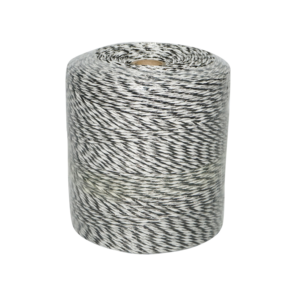 Fekete-fehér huzalszál 3mm 5x0.2mm rozsdamentes, 1x0.25 réz 0.4 Ohm/m, 500m elektromos kerítés Breckner Germany