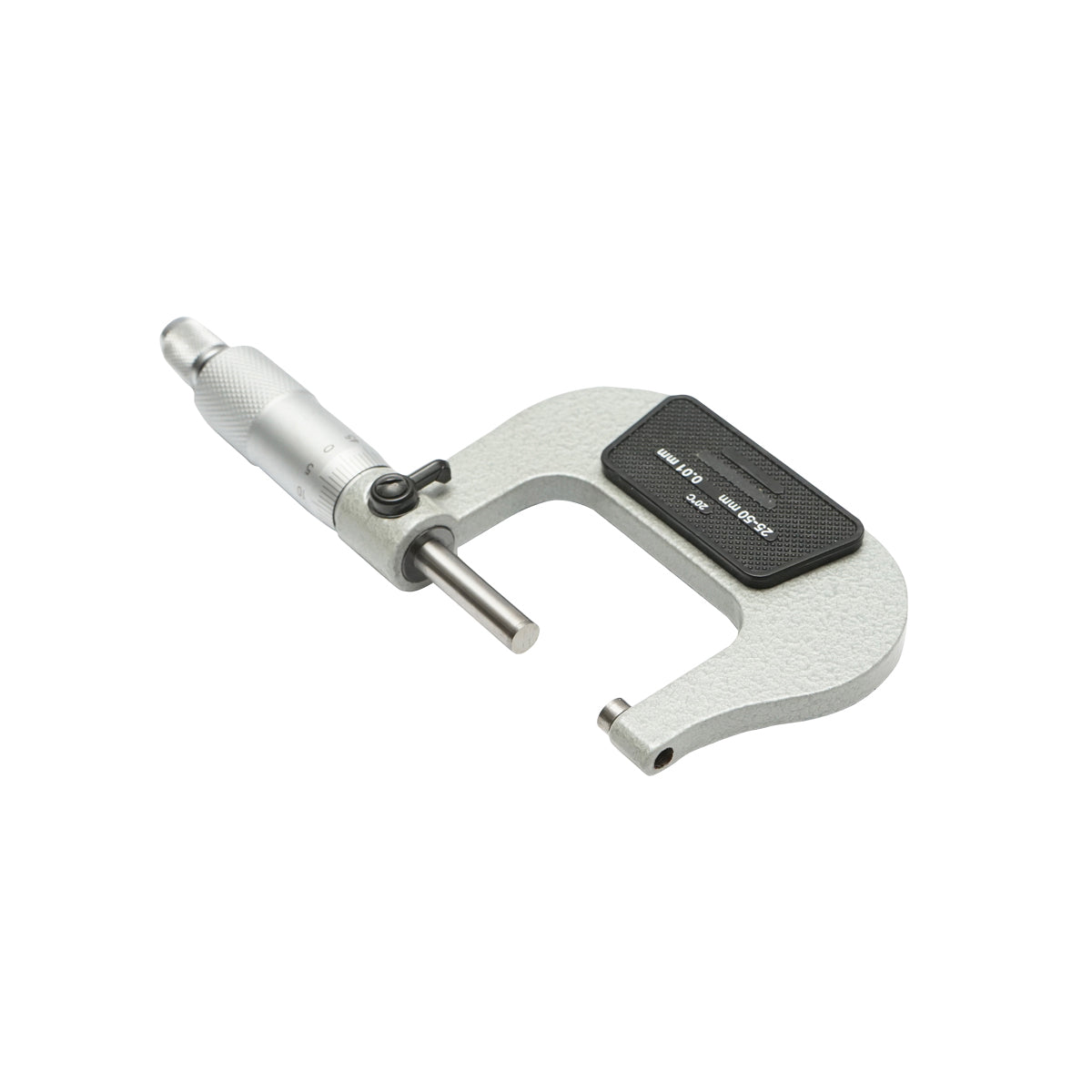 Kültéri mechanikus mikrométer zománcozott kerettel, metrikus 25-50 mm