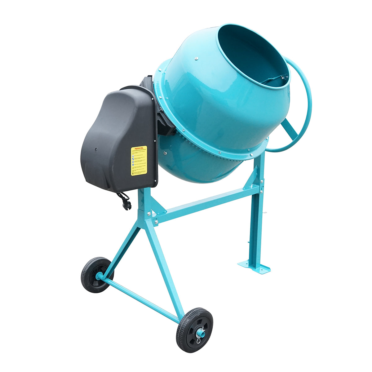 Betonkeverő 550W, 140L tál térfogat, öntöttvas fogaskerék és korona 48 Kg