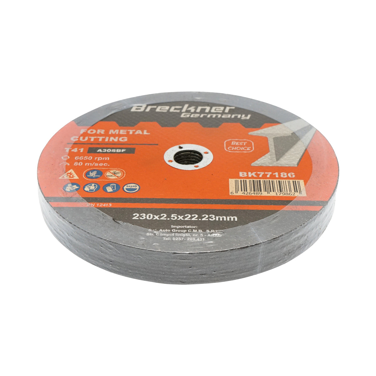 Flex korong fém vágásához és polírozásához T41 230x2.5x22mm Breckner Germany
