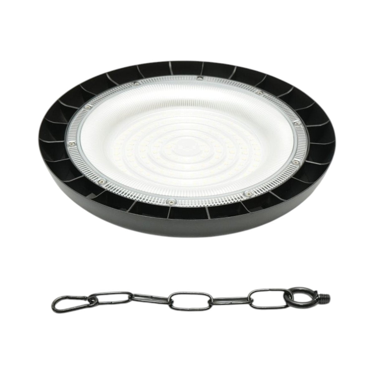 Ipari LED UFO High-Bay lámpa 100W, 100-265V, 6500K, 12000lm csarnokokhoz, raktárakhoz 290x32mm IP65 Breckner Germany
