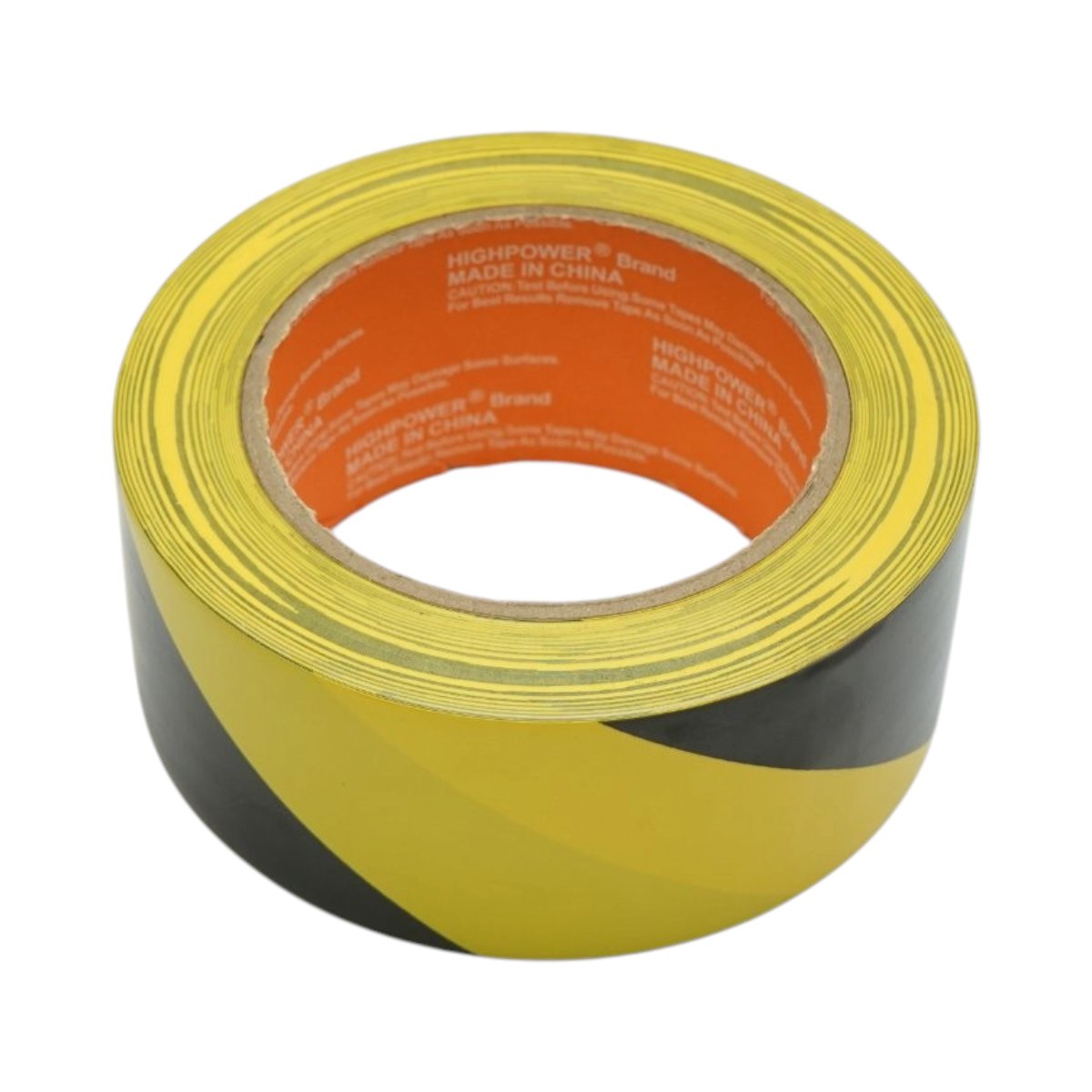 HighPower PVC sárga-fekete figyelmeztető és jelölő padlószalag 48mm x 33m