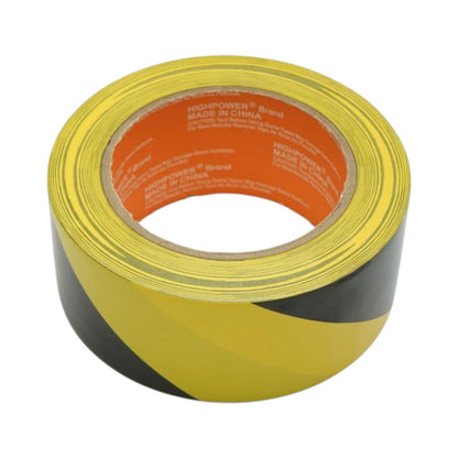 HighPower PVC sárga-fekete figyelmeztető és jelölő padlószalag 48mm x 33m