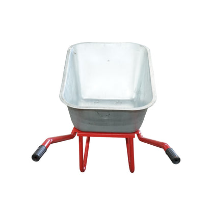 Fém talicska 80L, 350/8 pneumatikus kerékkel és horganyzott káddal 880x600x270mm Thor