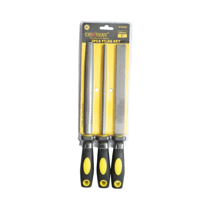 3 darabos univerzális vegyes reszelő szett 200mm Crownman