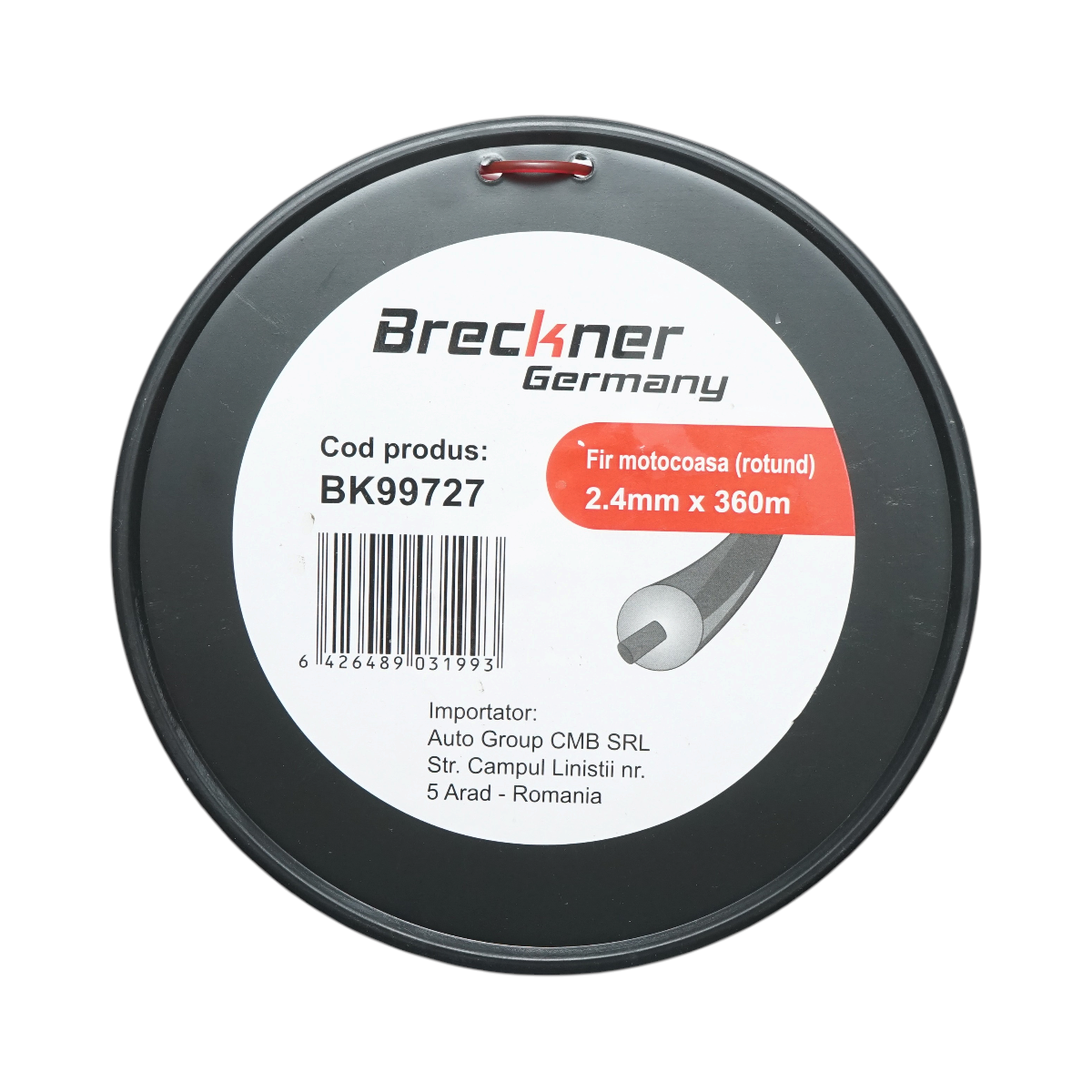 Kerek fűkasza damil 2.4mm x 360m erősített maggal Breckner Germany